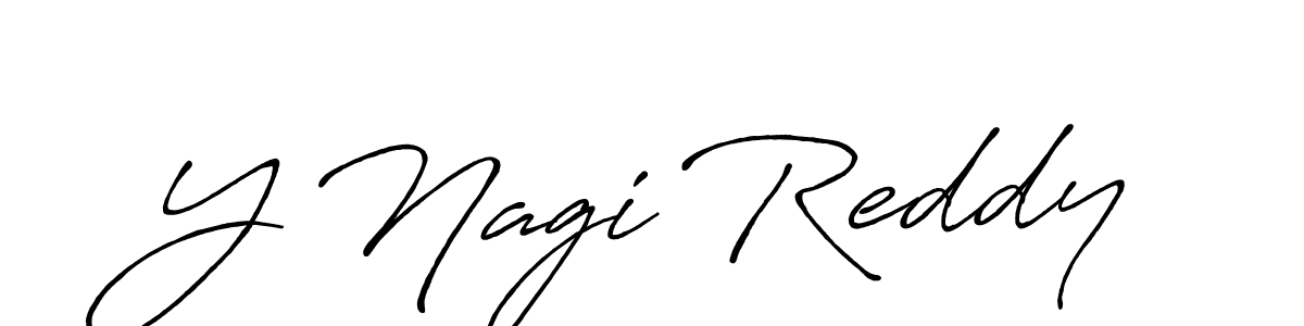 Antro_Vectra_Bolder is a professional signature style that is perfect for those who want to add a touch of class to their signature. It is also a great choice for those who want to make their signature more unique. Get Y Nagi Reddy name to fancy signature for free. Y Nagi Reddy signature style 7 images and pictures png