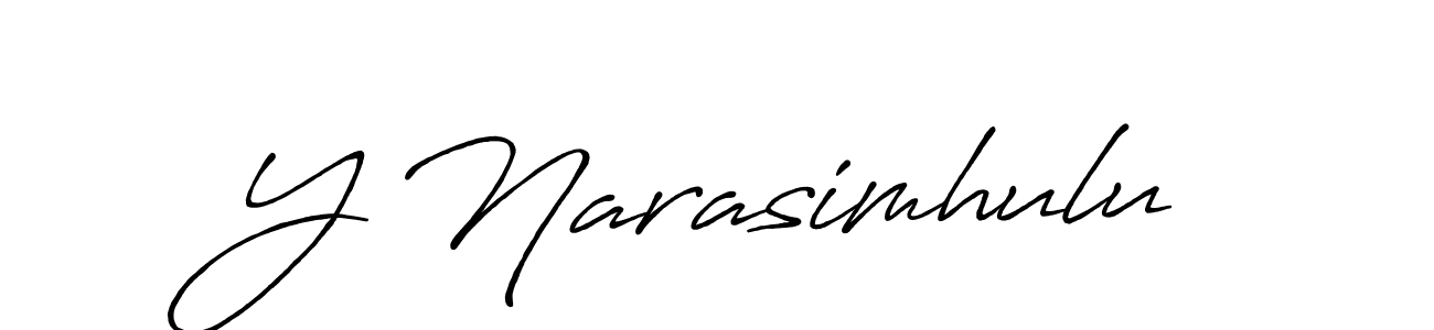 The best way (Antro_Vectra_Bolder) to make a short signature is to pick only two or three words in your name. The name Y Narasimhulu include a total of six letters. For converting this name. Y Narasimhulu signature style 7 images and pictures png