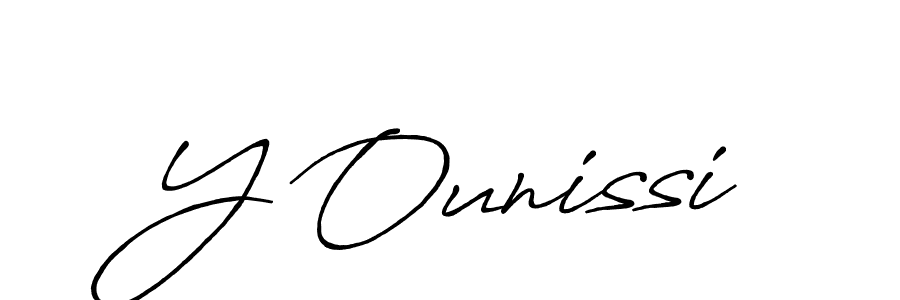 Similarly Antro_Vectra_Bolder is the best handwritten signature design. Signature creator online .You can use it as an online autograph creator for name Y Ounissi. Y Ounissi signature style 7 images and pictures png
