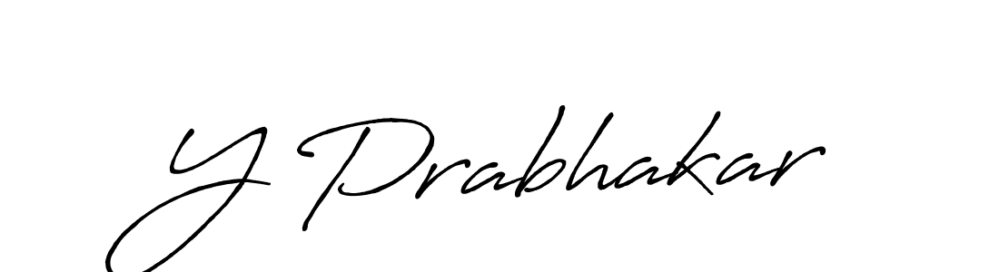 Similarly Antro_Vectra_Bolder is the best handwritten signature design. Signature creator online .You can use it as an online autograph creator for name Y Prabhakar. Y Prabhakar signature style 7 images and pictures png
