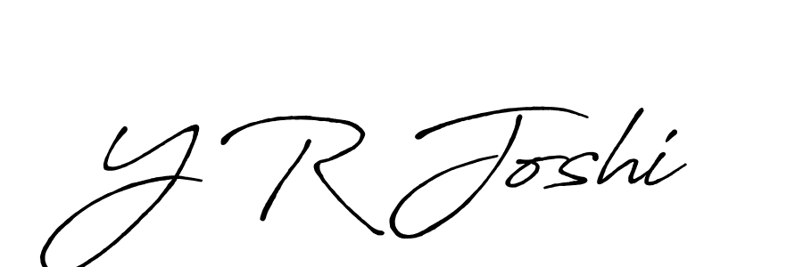 Also we have Y R Joshi name is the best signature style. Create professional handwritten signature collection using Antro_Vectra_Bolder autograph style. Y R Joshi signature style 7 images and pictures png