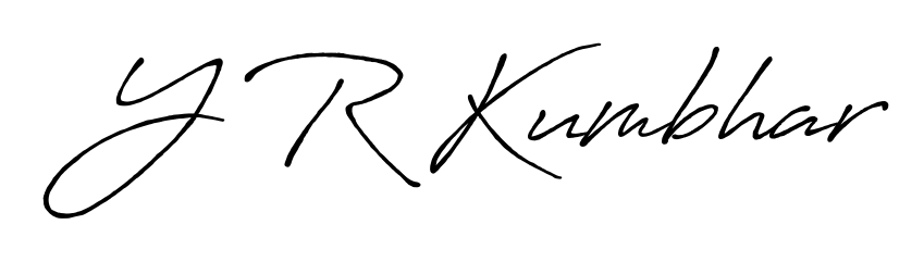 Y R Kumbhar stylish signature style. Best Handwritten Sign (Antro_Vectra_Bolder) for my name. Handwritten Signature Collection Ideas for my name Y R Kumbhar. Y R Kumbhar signature style 7 images and pictures png