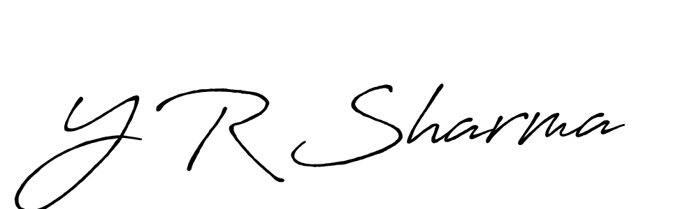 Make a beautiful signature design for name Y R Sharma. Use this online signature maker to create a handwritten signature for free. Y R Sharma signature style 7 images and pictures png