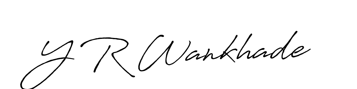 It looks lik you need a new signature style for name Y R Wankhade. Design unique handwritten (Antro_Vectra_Bolder) signature with our free signature maker in just a few clicks. Y R Wankhade signature style 7 images and pictures png