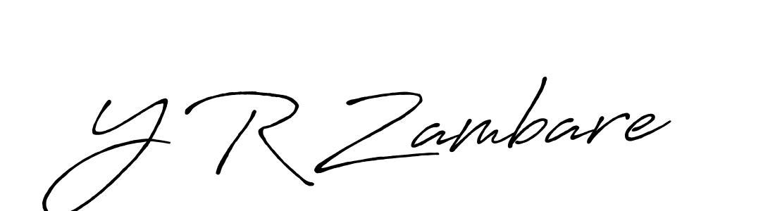 How to Draw Y R Zambare signature style? Antro_Vectra_Bolder is a latest design signature styles for name Y R Zambare. Y R Zambare signature style 7 images and pictures png