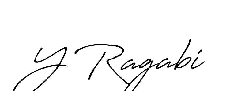 Make a beautiful signature design for name Y Ragabi. With this signature (Antro_Vectra_Bolder) style, you can create a handwritten signature for free. Y Ragabi signature style 7 images and pictures png