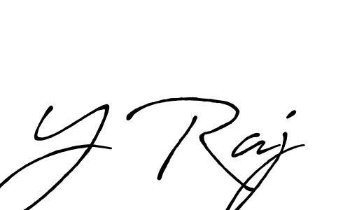 Make a beautiful signature design for name Y Raj. With this signature (Antro_Vectra_Bolder) style, you can create a handwritten signature for free. Y Raj signature style 7 images and pictures png