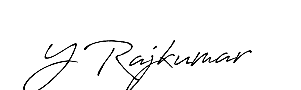 How to make Y Rajkumar signature? Antro_Vectra_Bolder is a professional autograph style. Create handwritten signature for Y Rajkumar name. Y Rajkumar signature style 7 images and pictures png