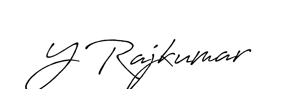 How to make Y Rajkumar signature? Antro_Vectra_Bolder is a professional autograph style. Create handwritten signature for Y Rajkumar name. Y Rajkumar signature style 7 images and pictures png