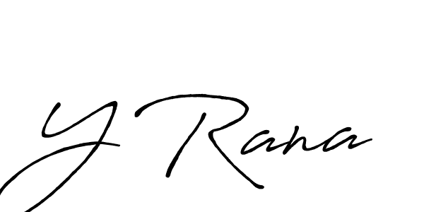 Y Rana stylish signature style. Best Handwritten Sign (Antro_Vectra_Bolder) for my name. Handwritten Signature Collection Ideas for my name Y Rana. Y Rana signature style 7 images and pictures png