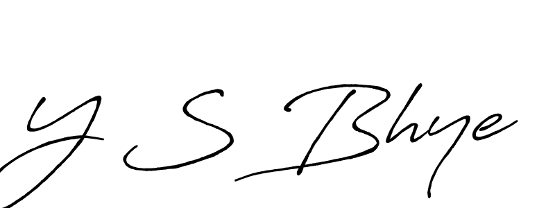 How to Draw Y S Bhye signature style? Antro_Vectra_Bolder is a latest design signature styles for name Y S Bhye. Y S Bhye signature style 7 images and pictures png