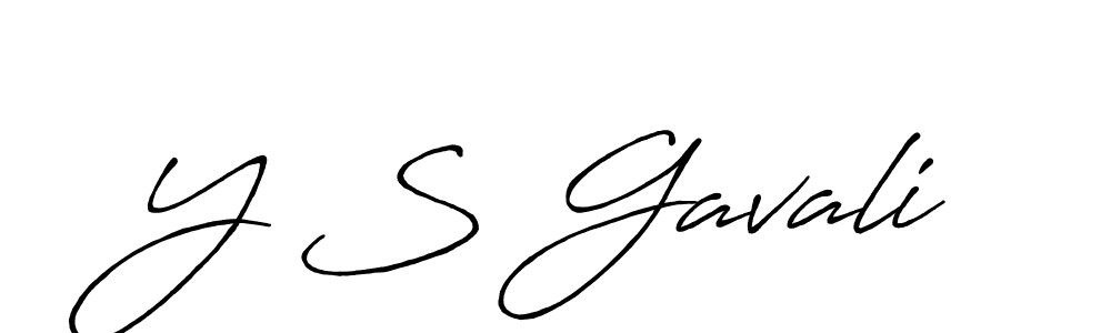 How to make Y S Gavali signature? Antro_Vectra_Bolder is a professional autograph style. Create handwritten signature for Y S Gavali name. Y S Gavali signature style 7 images and pictures png