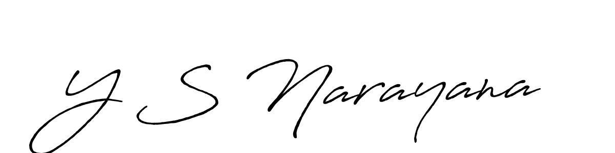 How to make Y S Narayana signature? Antro_Vectra_Bolder is a professional autograph style. Create handwritten signature for Y S Narayana name. Y S Narayana signature style 7 images and pictures png