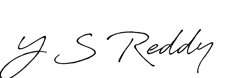 Design your own signature with our free online signature maker. With this signature software, you can create a handwritten (Antro_Vectra_Bolder) signature for name Y S Reddy. Y S Reddy signature style 7 images and pictures png