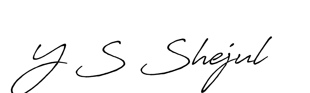 How to make Y S Shejul signature? Antro_Vectra_Bolder is a professional autograph style. Create handwritten signature for Y S Shejul name. Y S Shejul signature style 7 images and pictures png