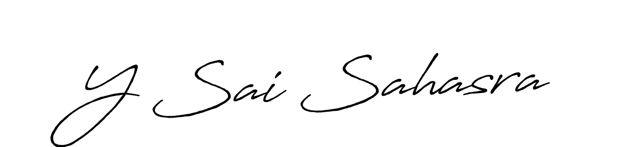 Also You can easily find your signature by using the search form. We will create Y Sai Sahasra name handwritten signature images for you free of cost using Antro_Vectra_Bolder sign style. Y Sai Sahasra signature style 7 images and pictures png