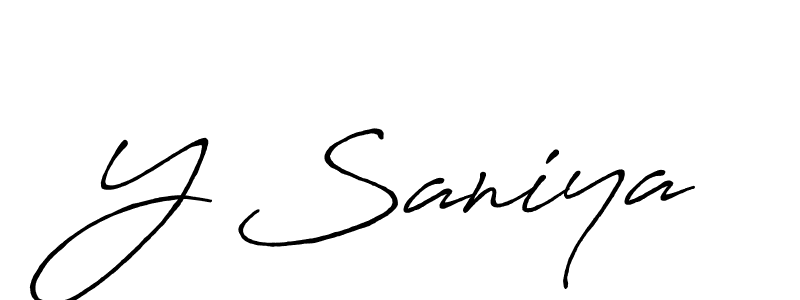 How to make Y Saniya signature? Antro_Vectra_Bolder is a professional autograph style. Create handwritten signature for Y Saniya name. Y Saniya signature style 7 images and pictures png