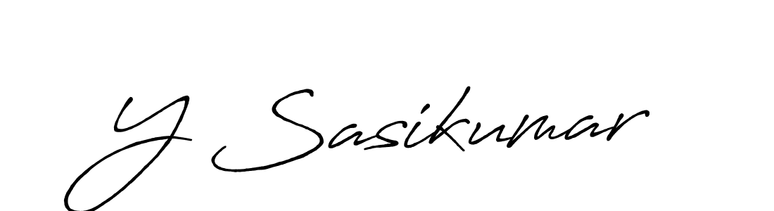 Design your own signature with our free online signature maker. With this signature software, you can create a handwritten (Antro_Vectra_Bolder) signature for name Y Sasikumar. Y Sasikumar signature style 7 images and pictures png