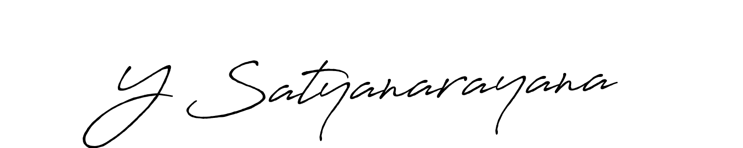 Also we have Y Satyanarayana name is the best signature style. Create professional handwritten signature collection using Antro_Vectra_Bolder autograph style. Y Satyanarayana signature style 7 images and pictures png