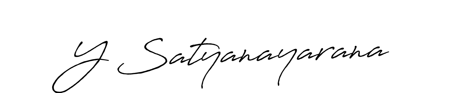 How to make Y Satyanayarana name signature. Use Antro_Vectra_Bolder style for creating short signs online. This is the latest handwritten sign. Y Satyanayarana signature style 7 images and pictures png