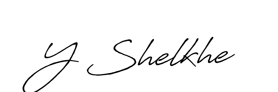 The best way (Antro_Vectra_Bolder) to make a short signature is to pick only two or three words in your name. The name Y Shelkhe include a total of six letters. For converting this name. Y Shelkhe signature style 7 images and pictures png