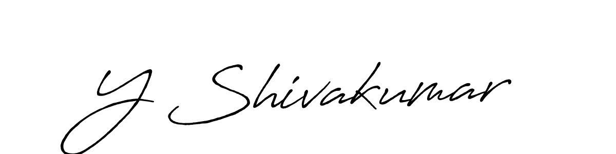 Create a beautiful signature design for name Y Shivakumar. With this signature (Antro_Vectra_Bolder) fonts, you can make a handwritten signature for free. Y Shivakumar signature style 7 images and pictures png