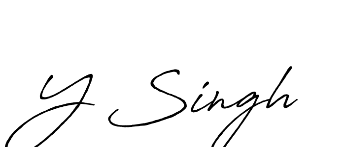 It looks lik you need a new signature style for name Y Singh. Design unique handwritten (Antro_Vectra_Bolder) signature with our free signature maker in just a few clicks. Y Singh signature style 7 images and pictures png