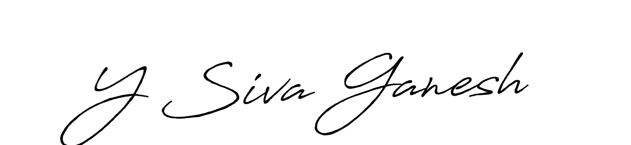 if you are searching for the best signature style for your name Y Siva Ganesh. so please give up your signature search. here we have designed multiple signature styles  using Antro_Vectra_Bolder. Y Siva Ganesh signature style 7 images and pictures png