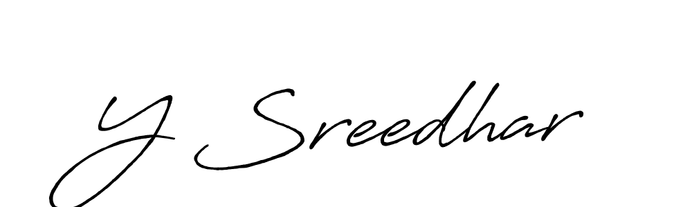 Similarly Antro_Vectra_Bolder is the best handwritten signature design. Signature creator online .You can use it as an online autograph creator for name Y Sreedhar. Y Sreedhar signature style 7 images and pictures png