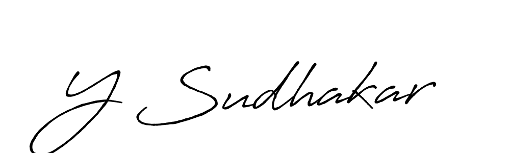 Also You can easily find your signature by using the search form. We will create Y Sudhakar name handwritten signature images for you free of cost using Antro_Vectra_Bolder sign style. Y Sudhakar signature style 7 images and pictures png