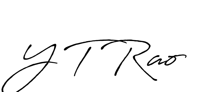 How to Draw Y T Rao signature style? Antro_Vectra_Bolder is a latest design signature styles for name Y T Rao. Y T Rao signature style 7 images and pictures png