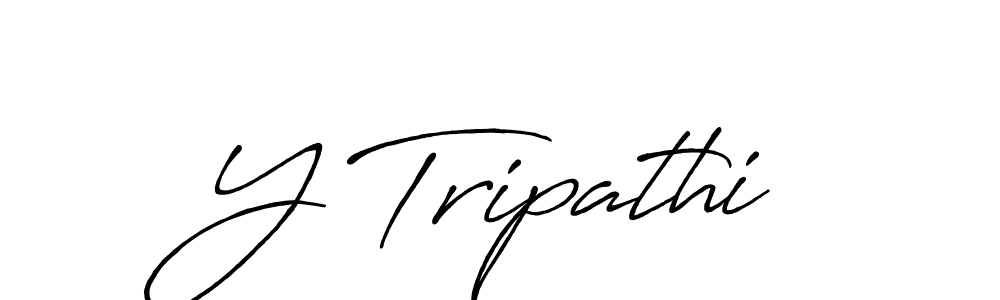 How to make Y Tripathi signature? Antro_Vectra_Bolder is a professional autograph style. Create handwritten signature for Y Tripathi name. Y Tripathi signature style 7 images and pictures png