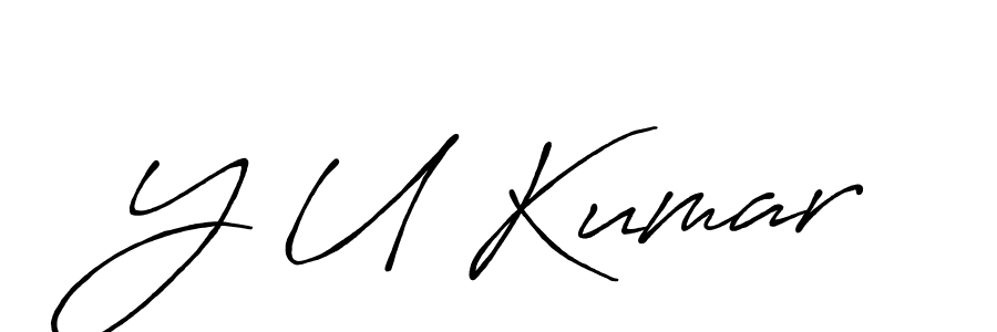 You should practise on your own different ways (Antro_Vectra_Bolder) to write your name (Y U Kumar) in signature. don't let someone else do it for you. Y U Kumar signature style 7 images and pictures png