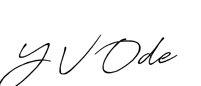 How to Draw Y V Ode signature style? Antro_Vectra_Bolder is a latest design signature styles for name Y V Ode. Y V Ode signature style 7 images and pictures png