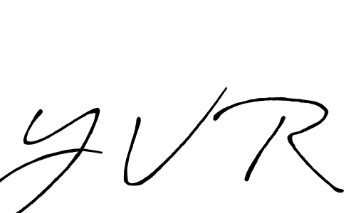 Design your own signature with our free online signature maker. With this signature software, you can create a handwritten (Antro_Vectra_Bolder) signature for name Y V R. Y V R signature style 7 images and pictures png