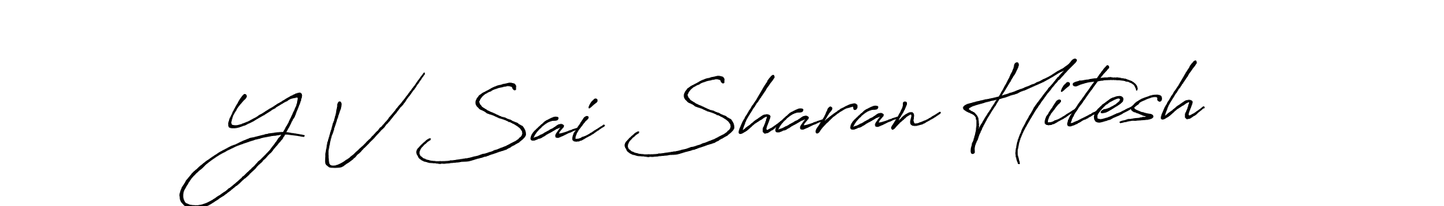 You can use this online signature creator to create a handwritten signature for the name Y V Sai Sharan Hitesh. This is the best online autograph maker. Y V Sai Sharan Hitesh signature style 7 images and pictures png