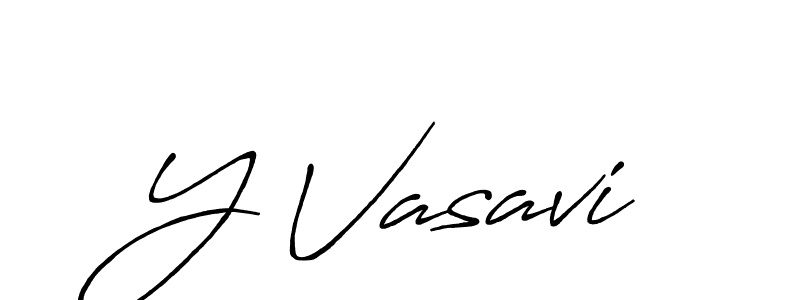 It looks lik you need a new signature style for name Y Vasavi. Design unique handwritten (Antro_Vectra_Bolder) signature with our free signature maker in just a few clicks. Y Vasavi signature style 7 images and pictures png