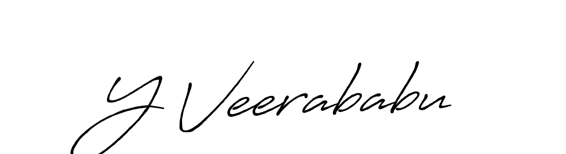 Also You can easily find your signature by using the search form. We will create Y Veerababu name handwritten signature images for you free of cost using Antro_Vectra_Bolder sign style. Y Veerababu signature style 7 images and pictures png