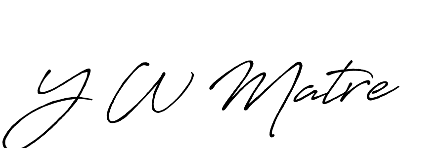 Antro_Vectra_Bolder is a professional signature style that is perfect for those who want to add a touch of class to their signature. It is also a great choice for those who want to make their signature more unique. Get Y W Matre name to fancy signature for free. Y W Matre signature style 7 images and pictures png