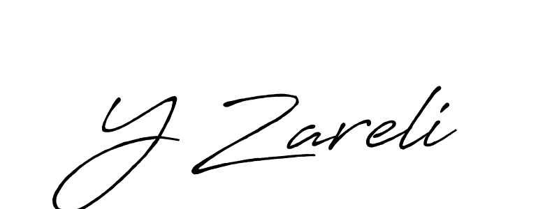 Use a signature maker to create a handwritten signature online. With this signature software, you can design (Antro_Vectra_Bolder) your own signature for name Y Zareli. Y Zareli signature style 7 images and pictures png