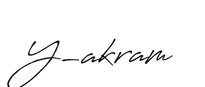 You should practise on your own different ways (Antro_Vectra_Bolder) to write your name (Y-akram) in signature. don't let someone else do it for you. Y-akram signature style 7 images and pictures png