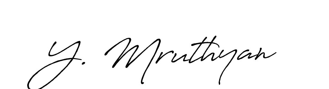 The best way (Antro_Vectra_Bolder) to make a short signature is to pick only two or three words in your name. The name Y. Mruthyan include a total of six letters. For converting this name. Y. Mruthyan signature style 7 images and pictures png