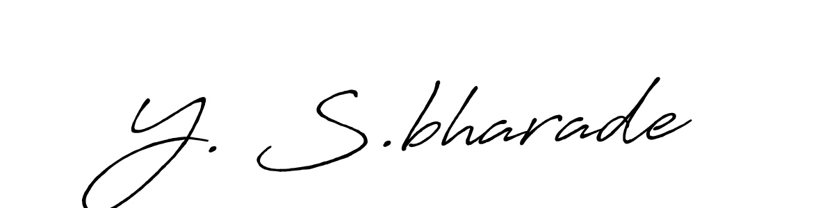 This is the best signature style for the Y. S.bharade name. Also you like these signature font (Antro_Vectra_Bolder). Mix name signature. Y. S.bharade signature style 7 images and pictures png