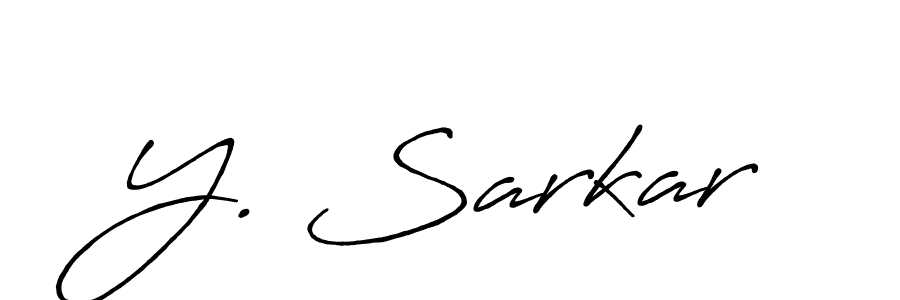 Similarly Antro_Vectra_Bolder is the best handwritten signature design. Signature creator online .You can use it as an online autograph creator for name Y. Sarkar. Y. Sarkar signature style 7 images and pictures png