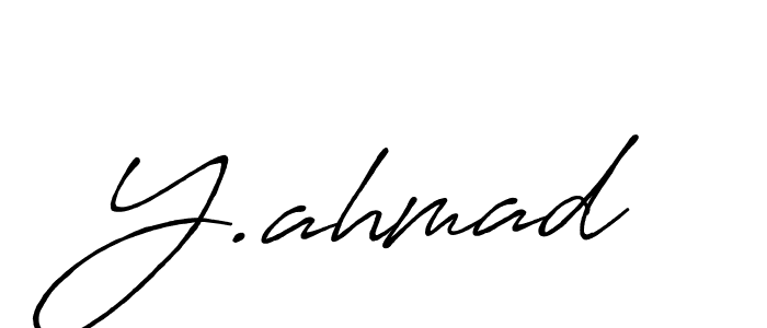 How to make Y.ahmad signature? Antro_Vectra_Bolder is a professional autograph style. Create handwritten signature for Y.ahmad name. Y.ahmad signature style 7 images and pictures png