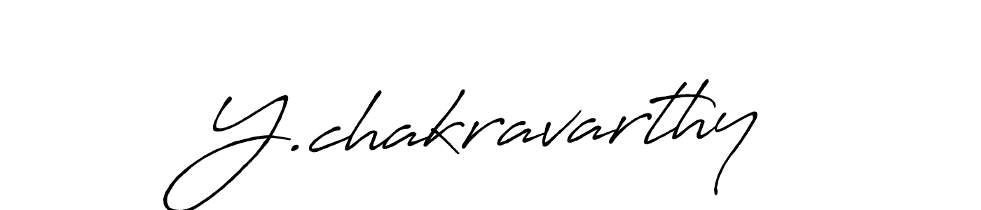 Make a beautiful signature design for name Y.chakravarthy. Use this online signature maker to create a handwritten signature for free. Y.chakravarthy signature style 7 images and pictures png