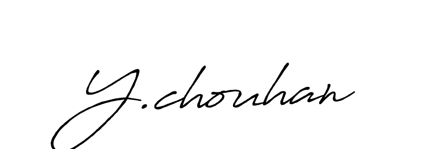 Use a signature maker to create a handwritten signature online. With this signature software, you can design (Antro_Vectra_Bolder) your own signature for name Y.chouhan. Y.chouhan signature style 7 images and pictures png