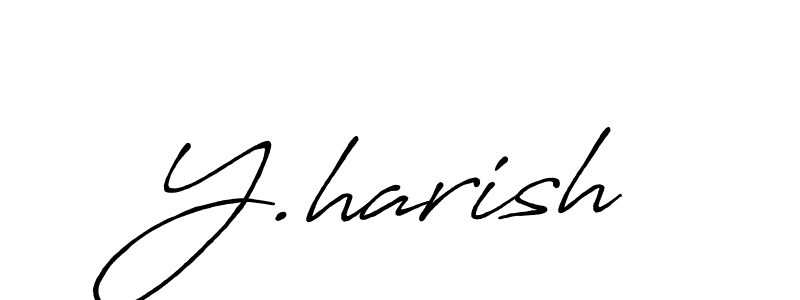 Y.harish stylish signature style. Best Handwritten Sign (Antro_Vectra_Bolder) for my name. Handwritten Signature Collection Ideas for my name Y.harish. Y.harish signature style 7 images and pictures png