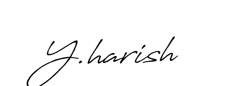 Also we have Y.harish name is the best signature style. Create professional handwritten signature collection using Antro_Vectra_Bolder autograph style. Y.harish signature style 7 images and pictures png