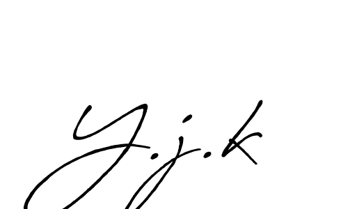 It looks lik you need a new signature style for name Y.j.k. Design unique handwritten (Antro_Vectra_Bolder) signature with our free signature maker in just a few clicks. Y.j.k signature style 7 images and pictures png